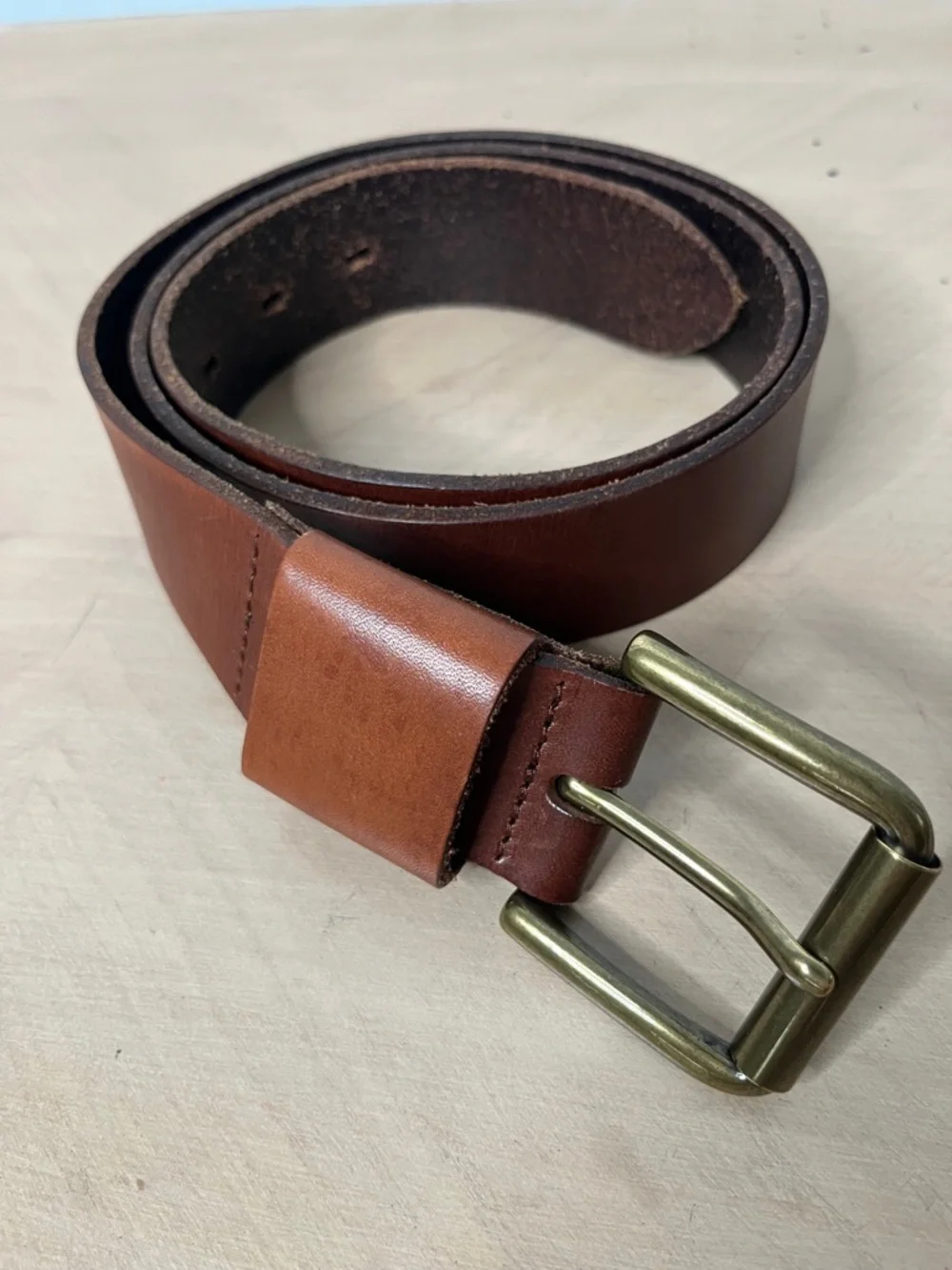 Banana Republic Men's Classic Brown Leather Belt - Size 36